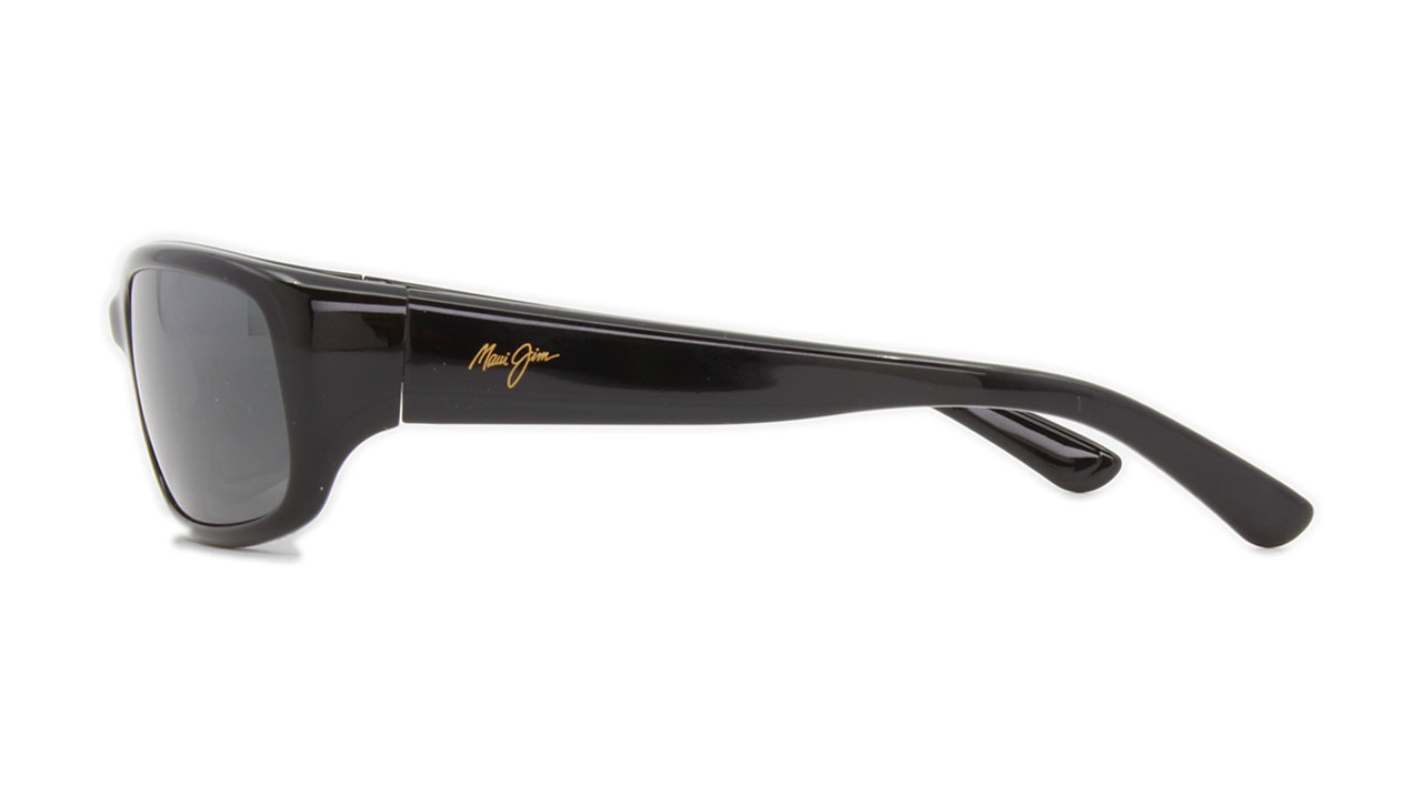 Paire de lunettes de soleil Maui-jim 103 couleur noir - Côté droit - Doyle