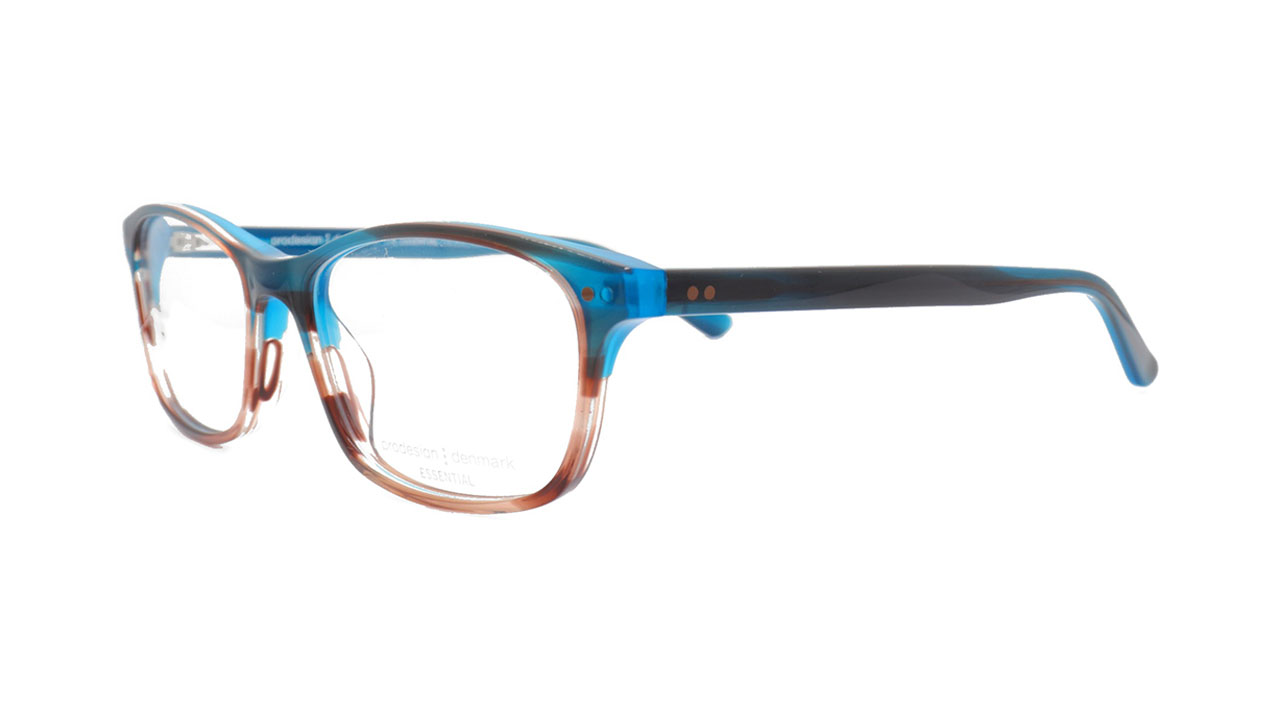 Paire de lunettes de vue Prodesign 1789 couleur bleu - Côté à angle - Doyle