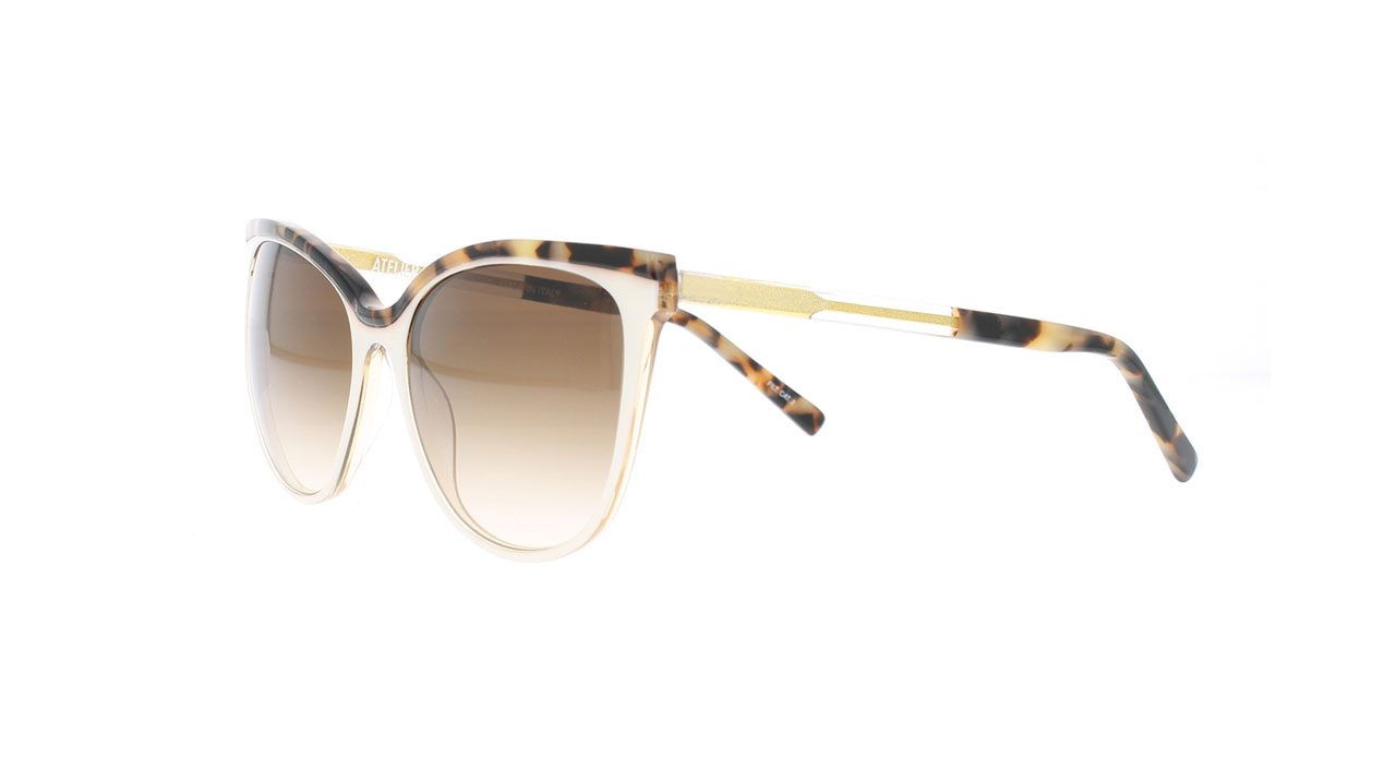 Paire de lunettes de soleil Atelier78 Joanna/s couleur sable - Côté à angle - Doyle