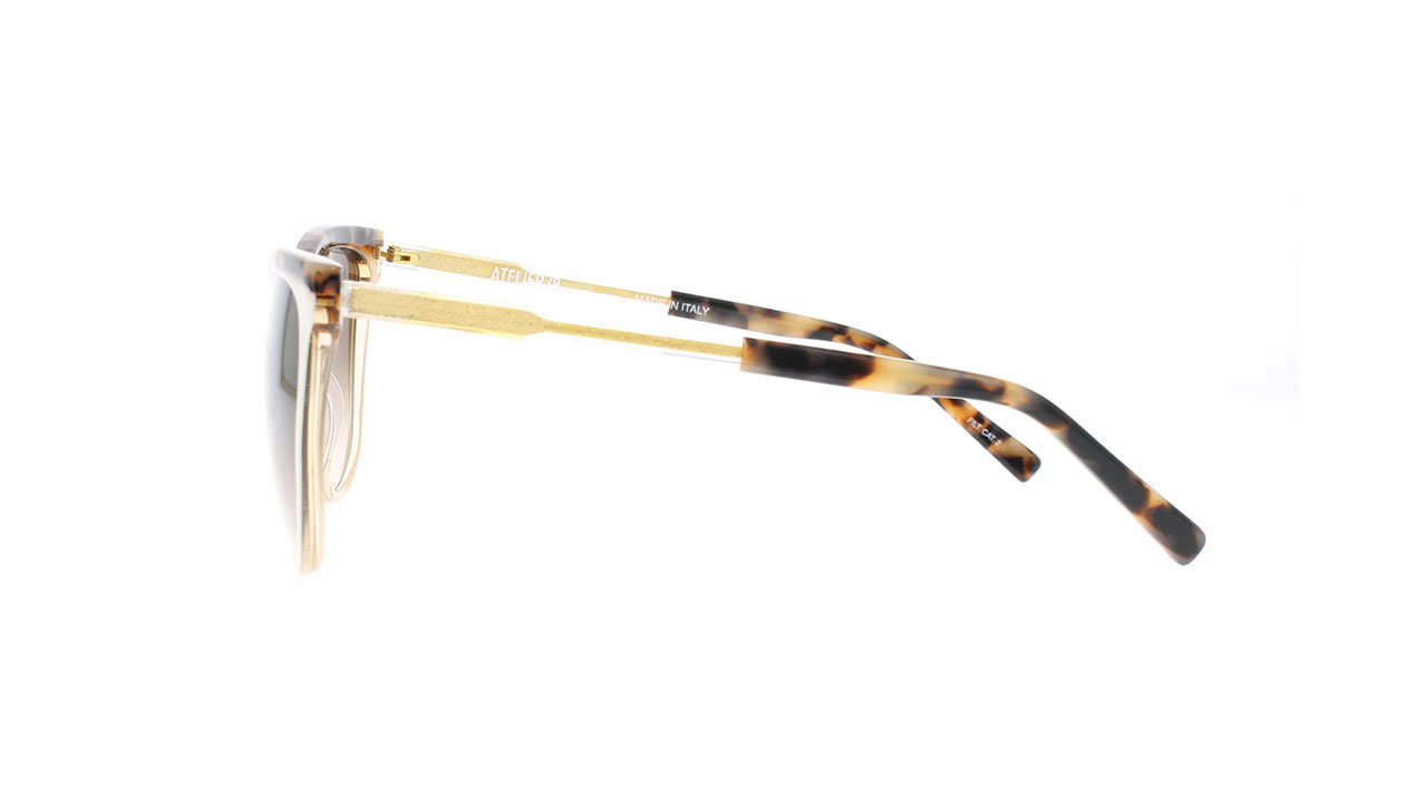 Paire de lunettes de soleil Atelier78 Joanna/s couleur sable - Côté droit - Doyle
