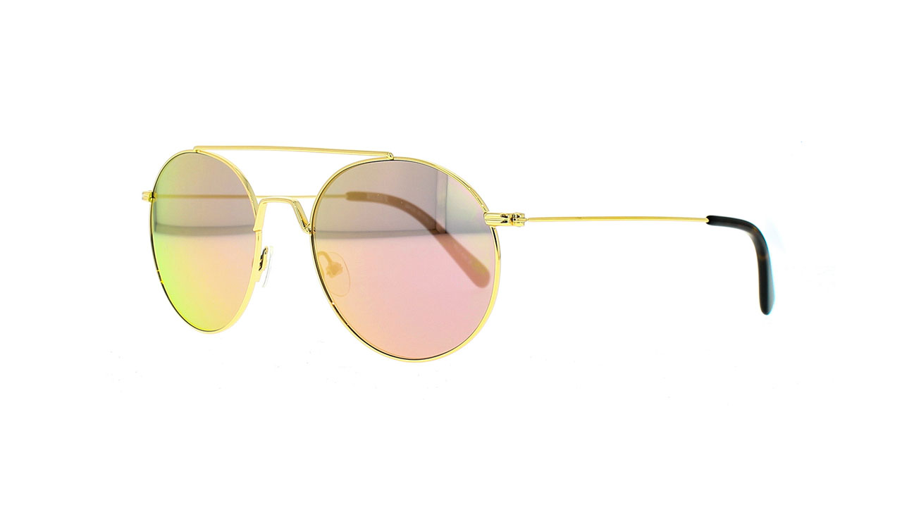 Paire de lunettes de soleil Atelier78 Arlanda /s couleur or - Côté à angle - Doyle