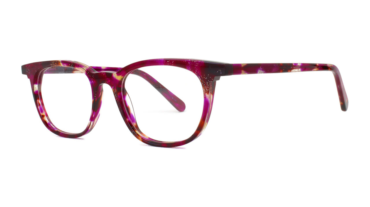 Paire de lunettes de vue Matttew-eyewear Parodia couleur mauve - Côté à angle - Doyle