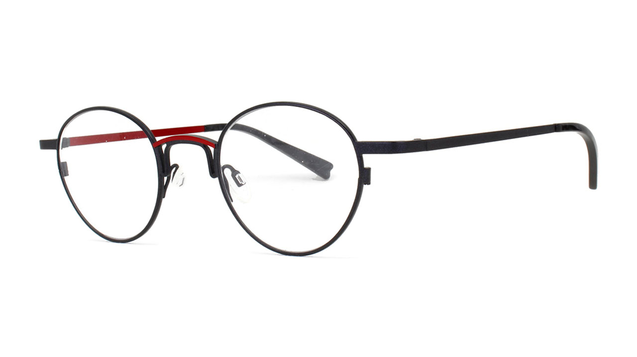 Paire de lunettes de vue Matttew-eyewear Balzac couleur noir - Côté à angle - Doyle
