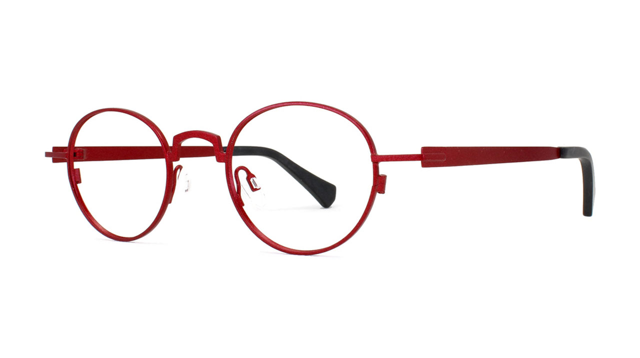 Paire de lunettes de vue Matttew-eyewear Orchid couleur rouge - Côté à angle - Doyle