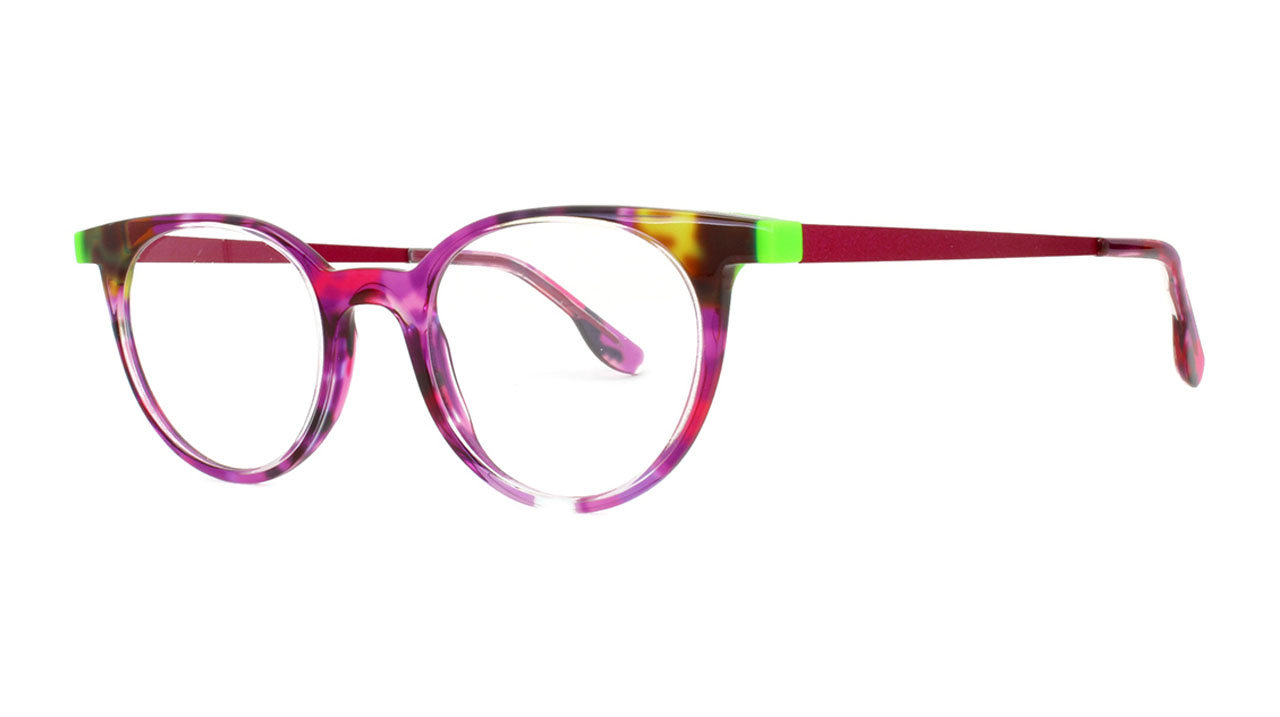Paire de lunettes de vue Matttew-eyewear Beaufort couleur rose - Côté à angle - Doyle