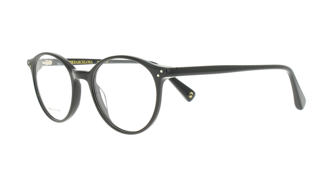 Paire de lunettes de vue Gigi-studios Brooks couleur noir - Côté à angle - Doyle