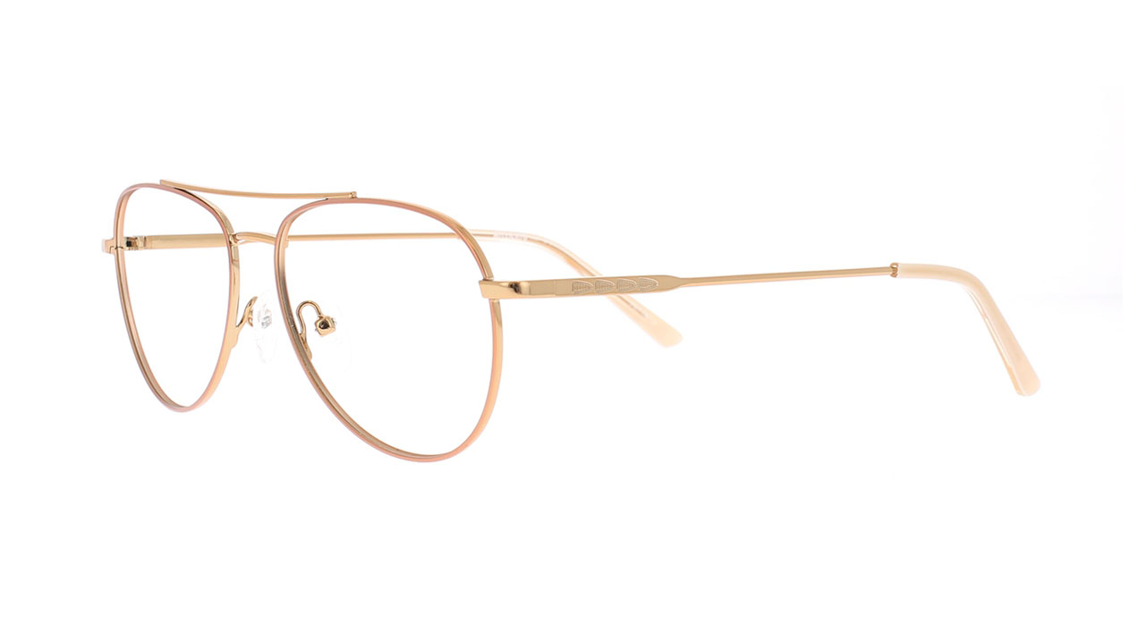 Paire de lunettes de vue Atelier78 Atsix couleur rose - Côté à angle - Doyle