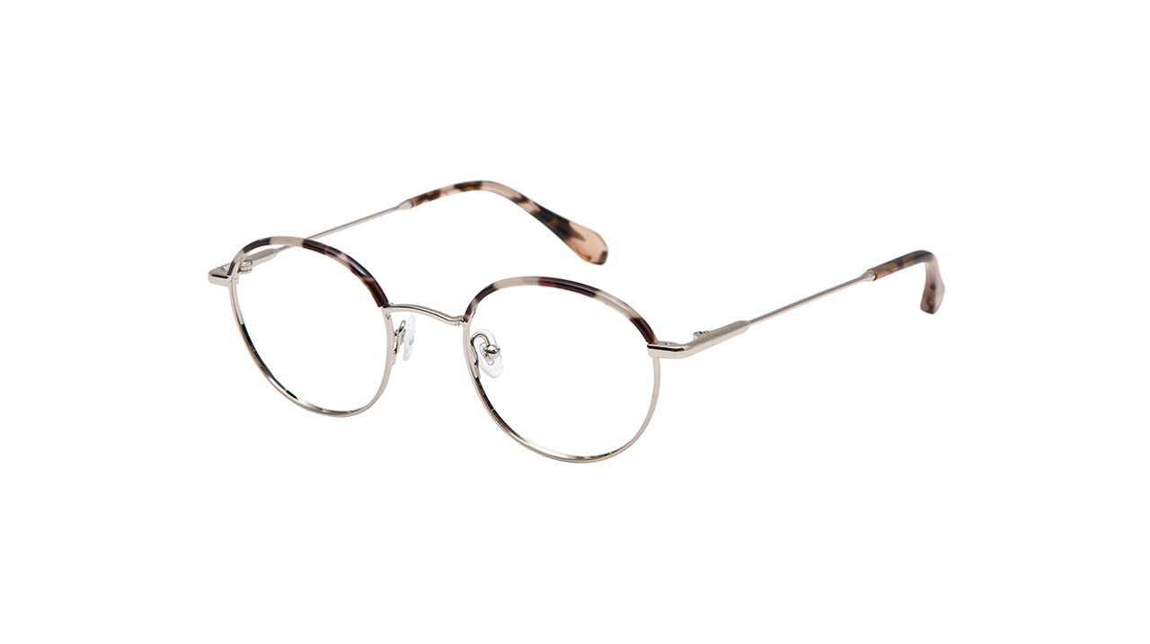 Paire de lunettes de vue Gigi-studios Tribeca couleur gris - Côté à angle - Doyle