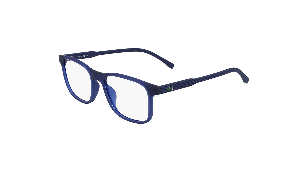 Paire de lunettes de vue Lacoste-junior L3633 couleur marine - Côté à angle - Doyle