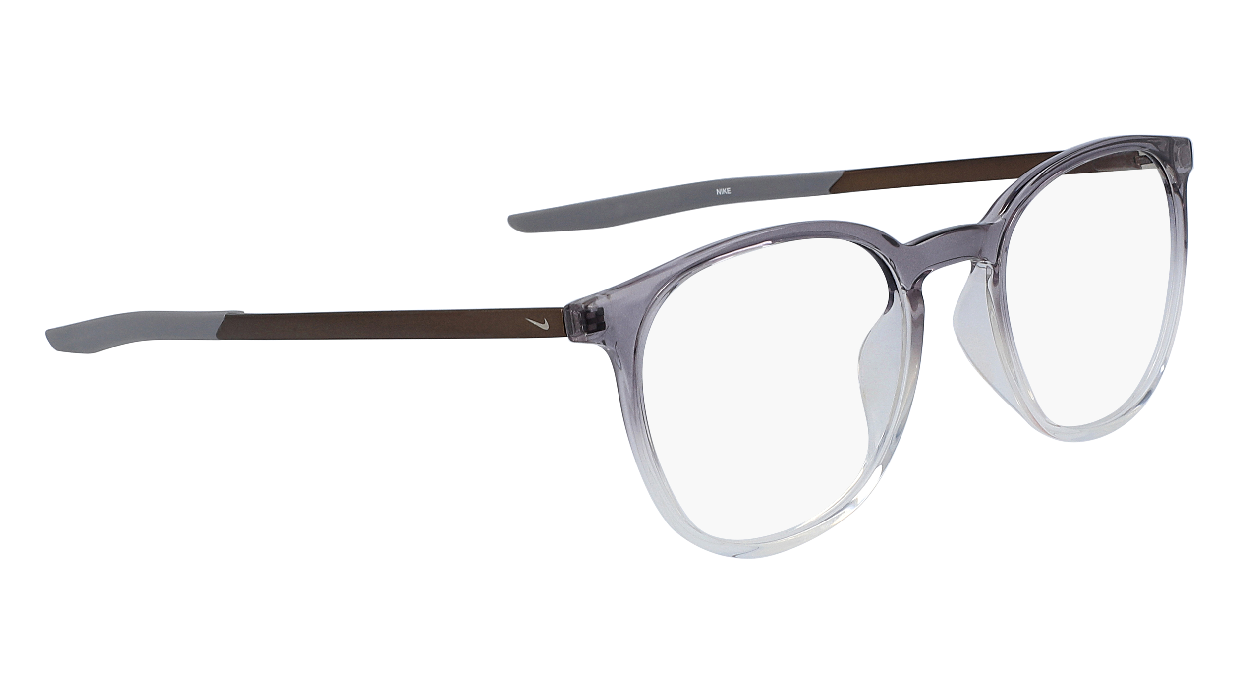 Paire de lunettes de vue Nike 7280 couleur gris - Côté droit - Doyle