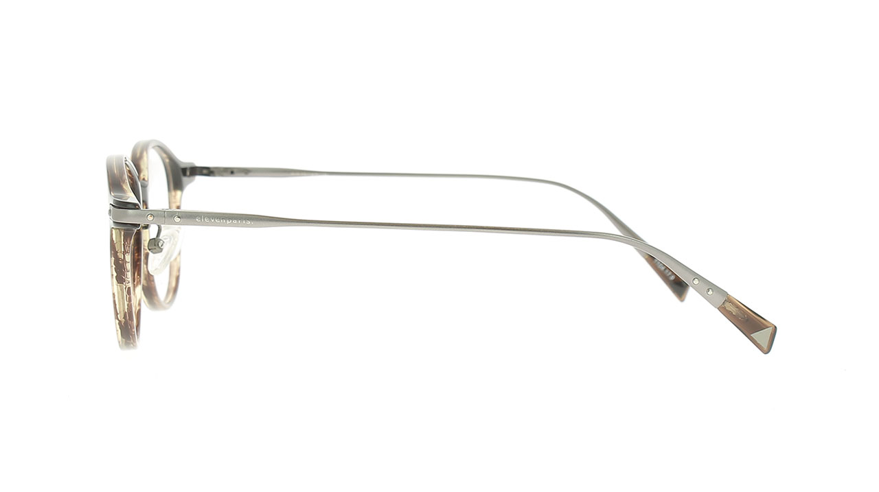 Paire de lunettes de vue Eleven-paris Epam017 couleur brun - Côté droit - Doyle
