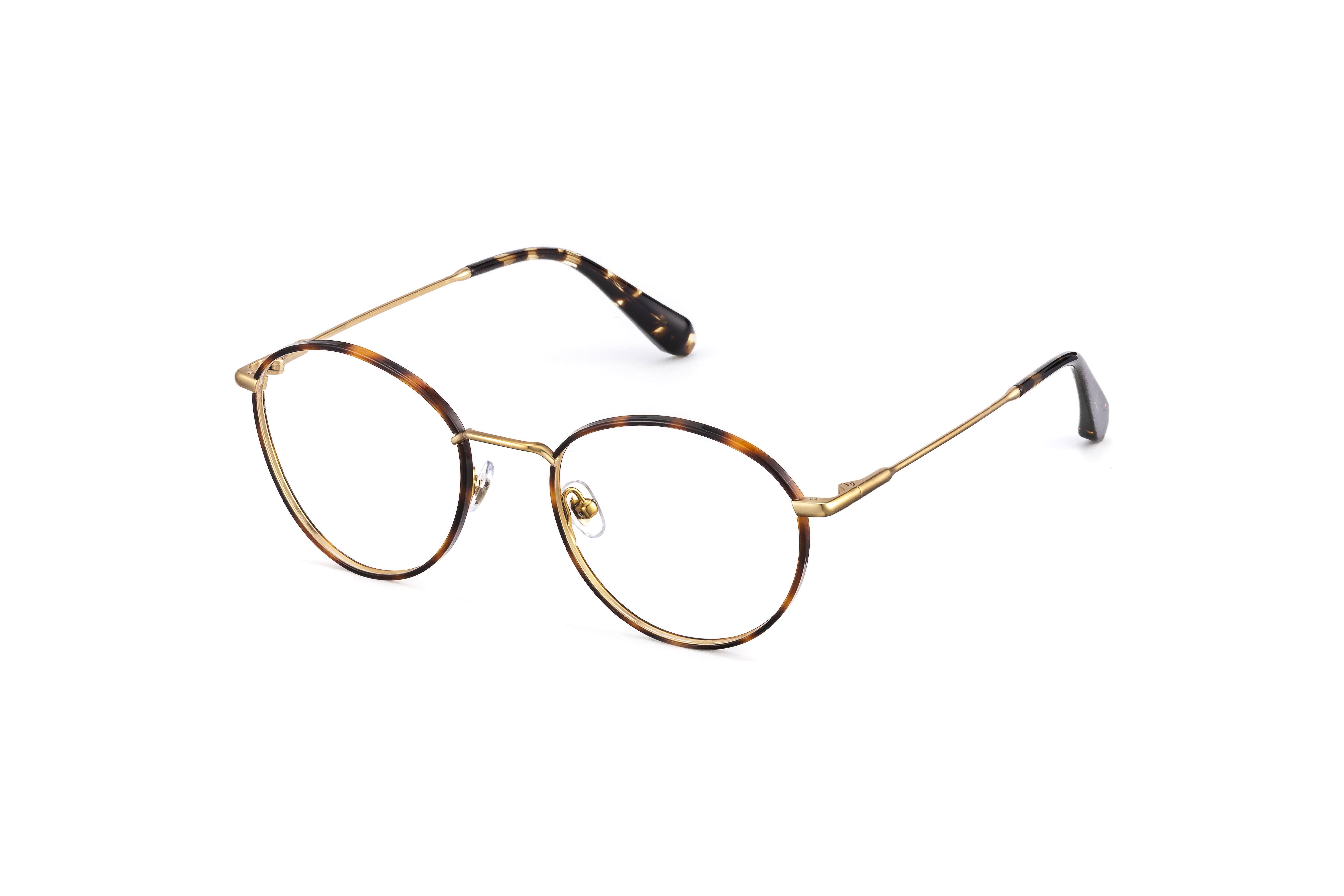 Paire de lunettes de vue Gigi-studios Bailey couleur brun - Côté à angle - Doyle
