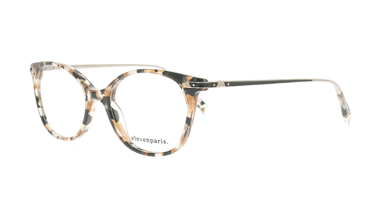 Paire de lunettes de vue Eleven-paris Epam023 couleur pêche - Côté à angle - Doyle