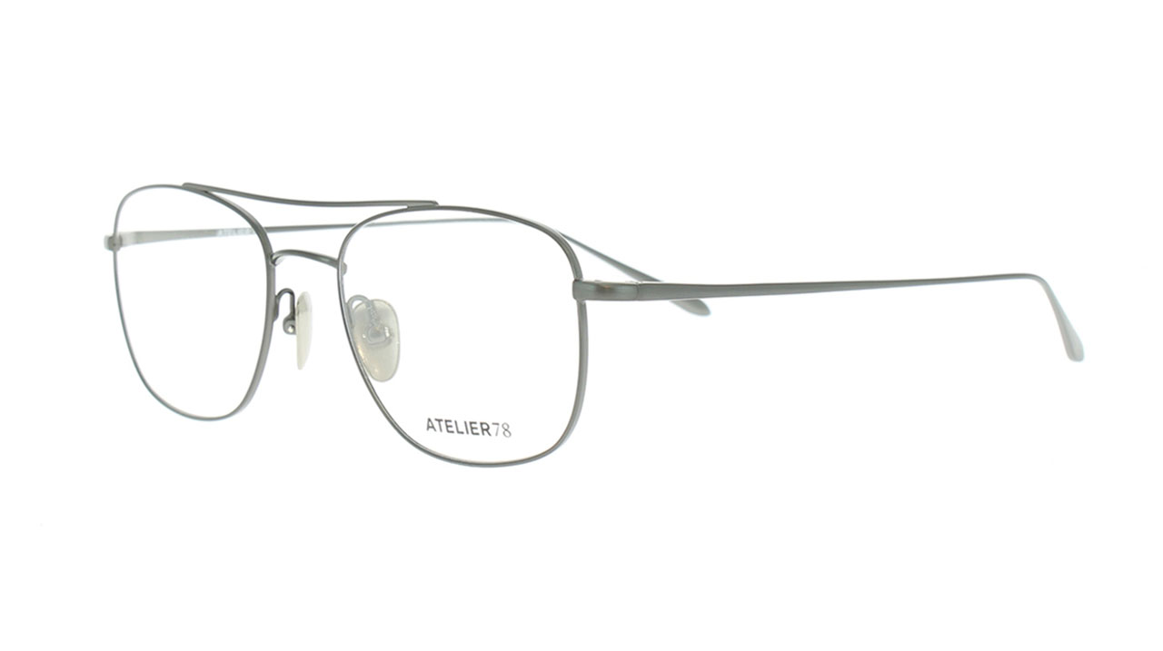 Paire de lunettes de vue Atelier78 Peak couleur noir - Côté à angle - Doyle