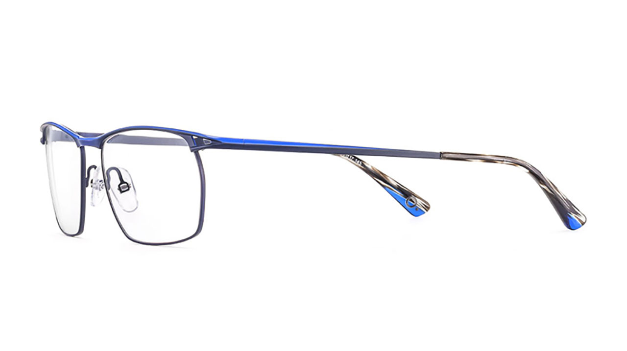 Paire de lunettes de vue Etnia-barcelona Nurburgring couleur bleu - Côté à angle - Doyle