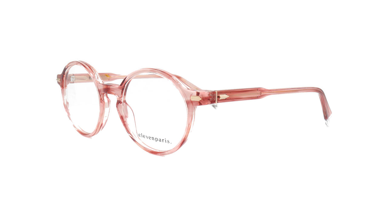 Paire de lunettes de vue Eleven-paris Epaa118 couleur pêche - Côté à angle - Doyle