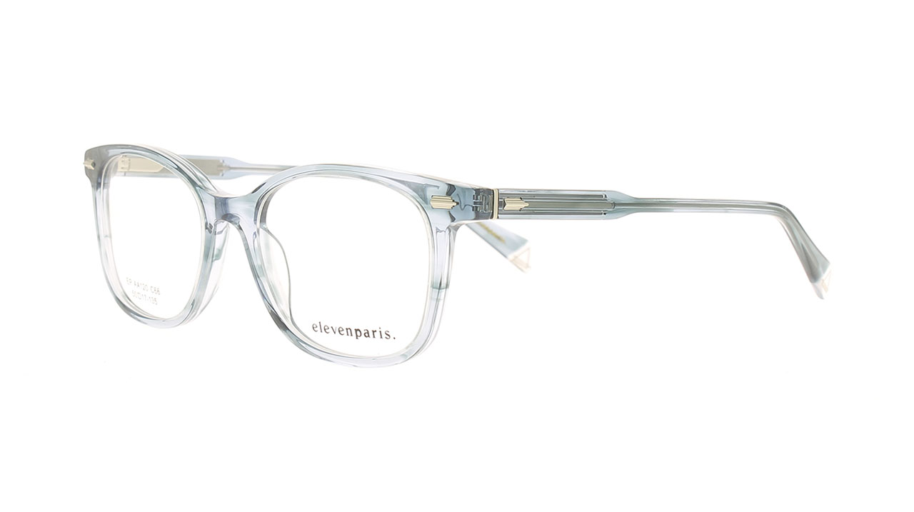 Paire de lunettes de vue Eleven-paris Epaa120 couleur bleu - Côté à angle - Doyle