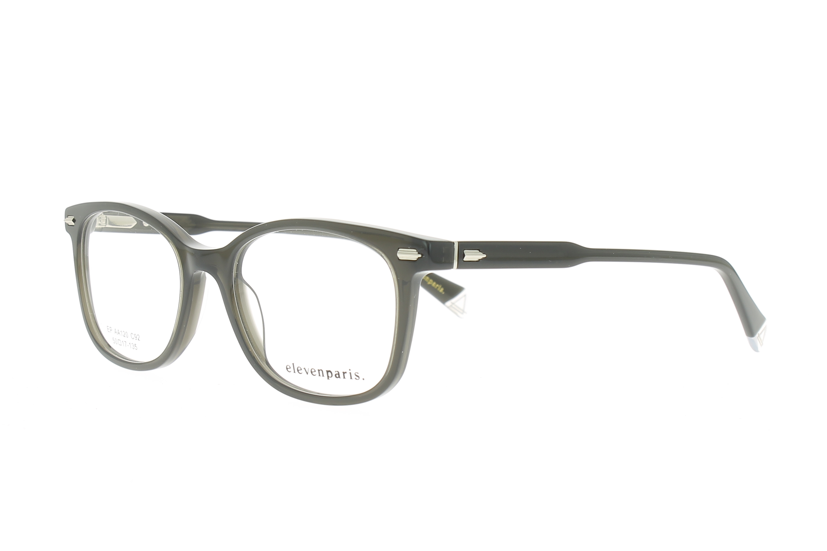 Paire de lunettes de vue Eleven-paris Epaa120 couleur noir - Côté à angle - Doyle