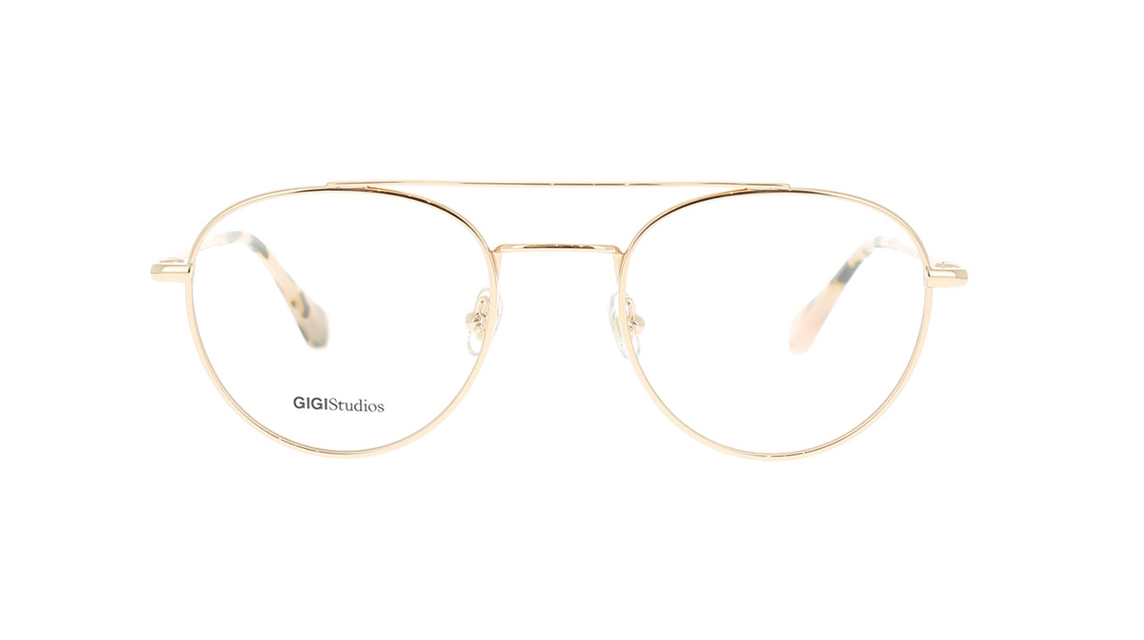 Paire de lunettes de vue Gigi-studios Ocean couleur or rose - Doyle