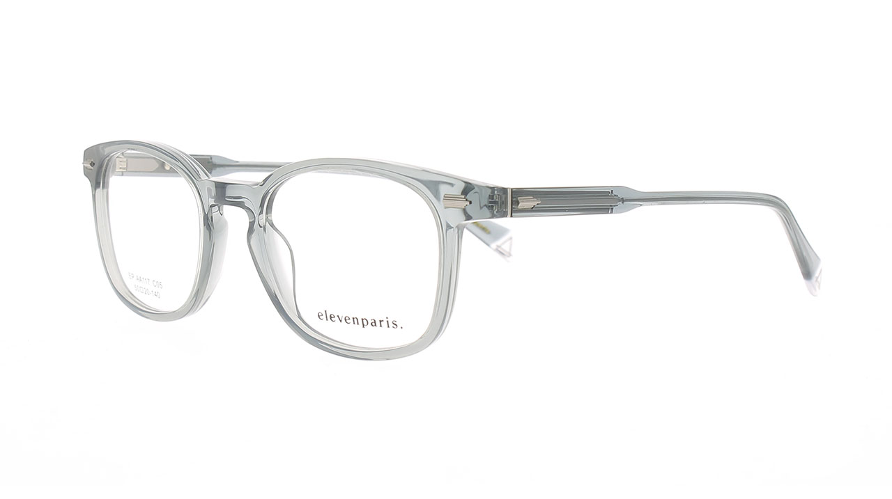 Paire de lunettes de vue Eleven-paris Epaa117 couleur bleu - Côté à angle - Doyle
