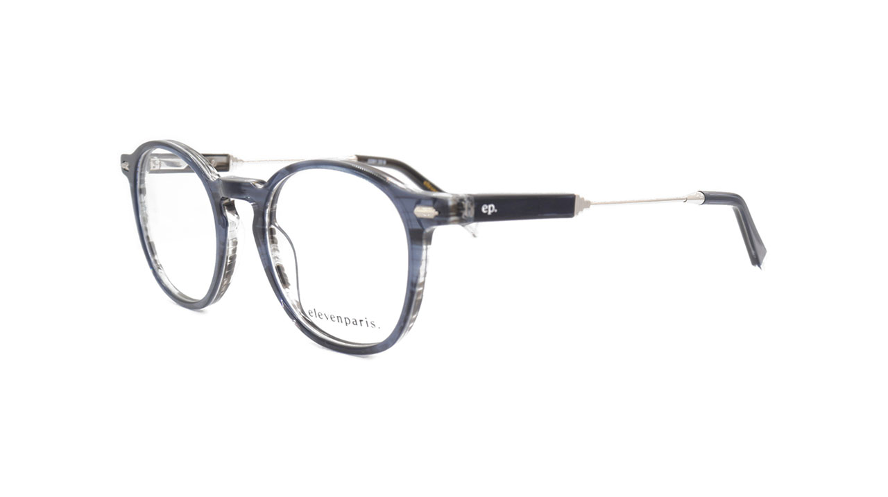 Paire de lunettes de vue Eleven-paris Epaa112 couleur marine - Côté à angle - Doyle