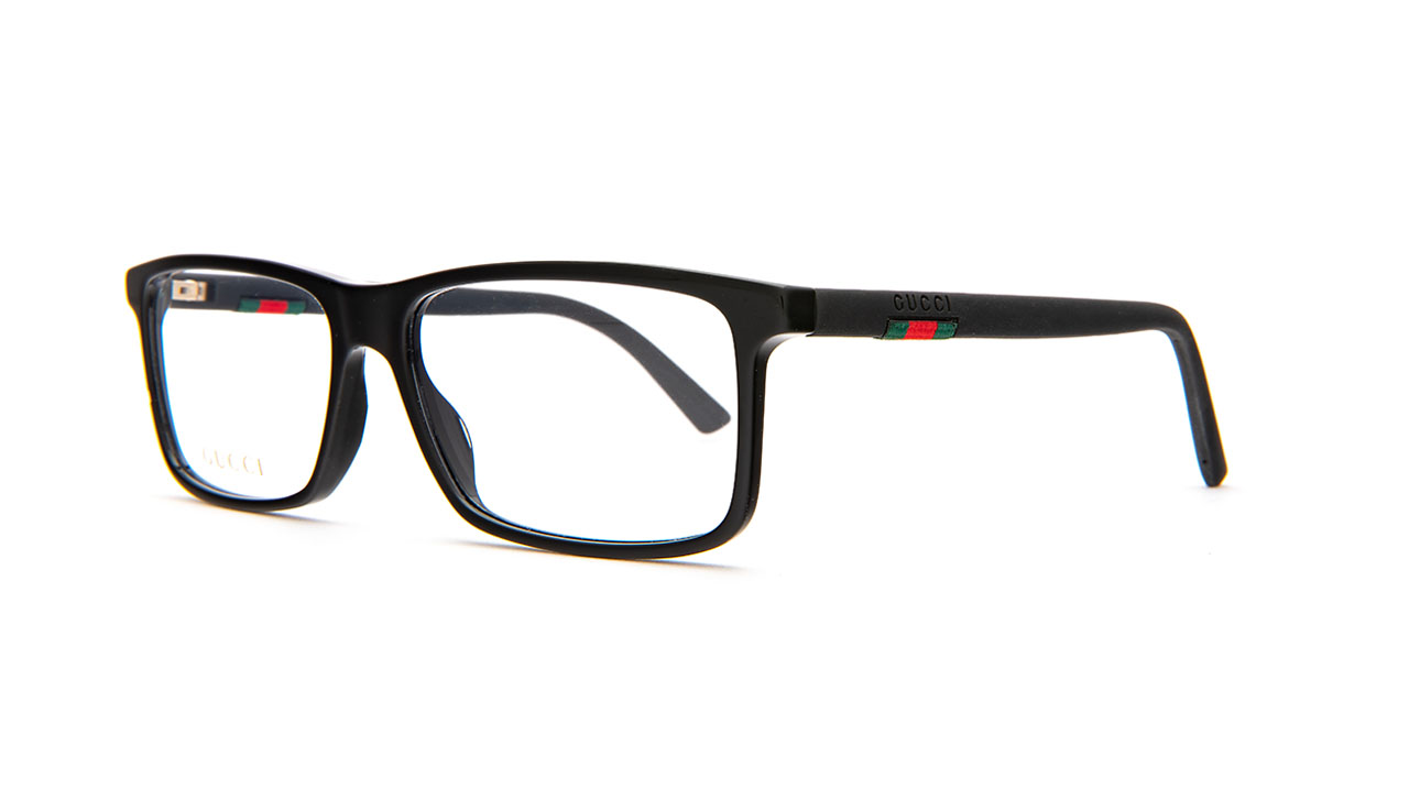 Paire de lunettes de vue Gucci Gg0424o couleur noir - Côté à angle - Doyle