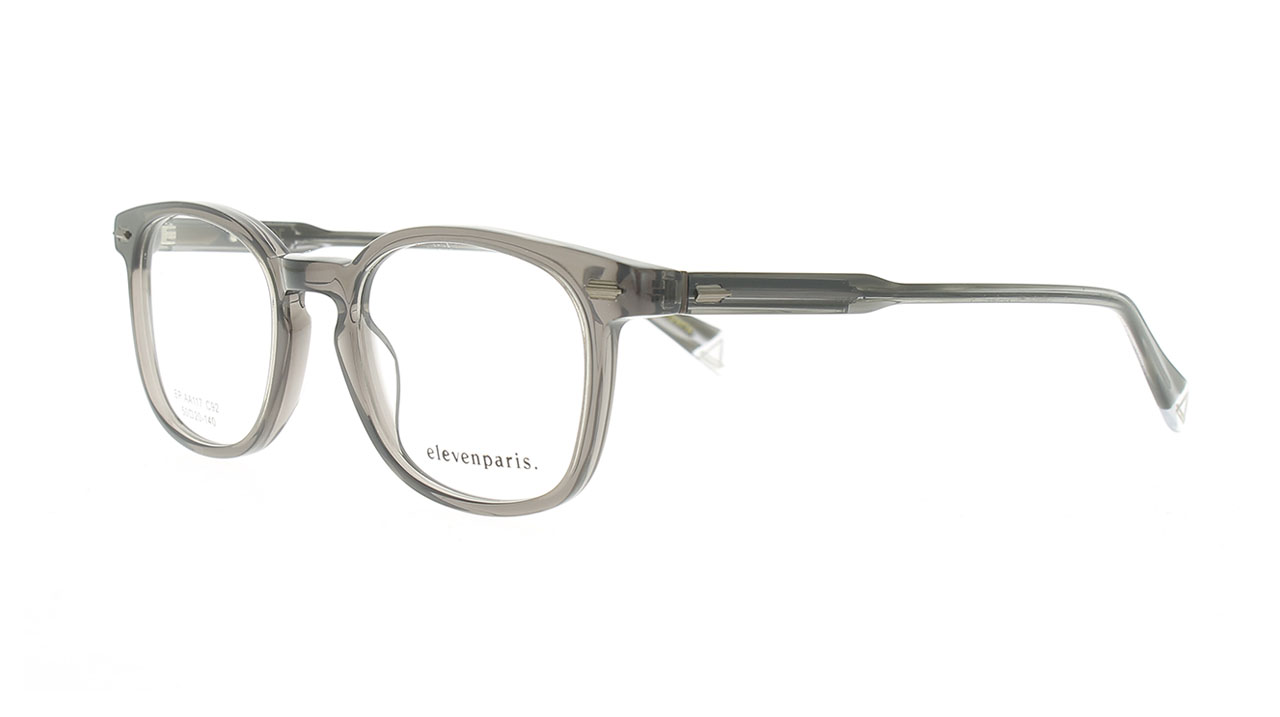 Paire de lunettes de vue Eleven-paris Epaa117 couleur gris - Côté à angle - Doyle