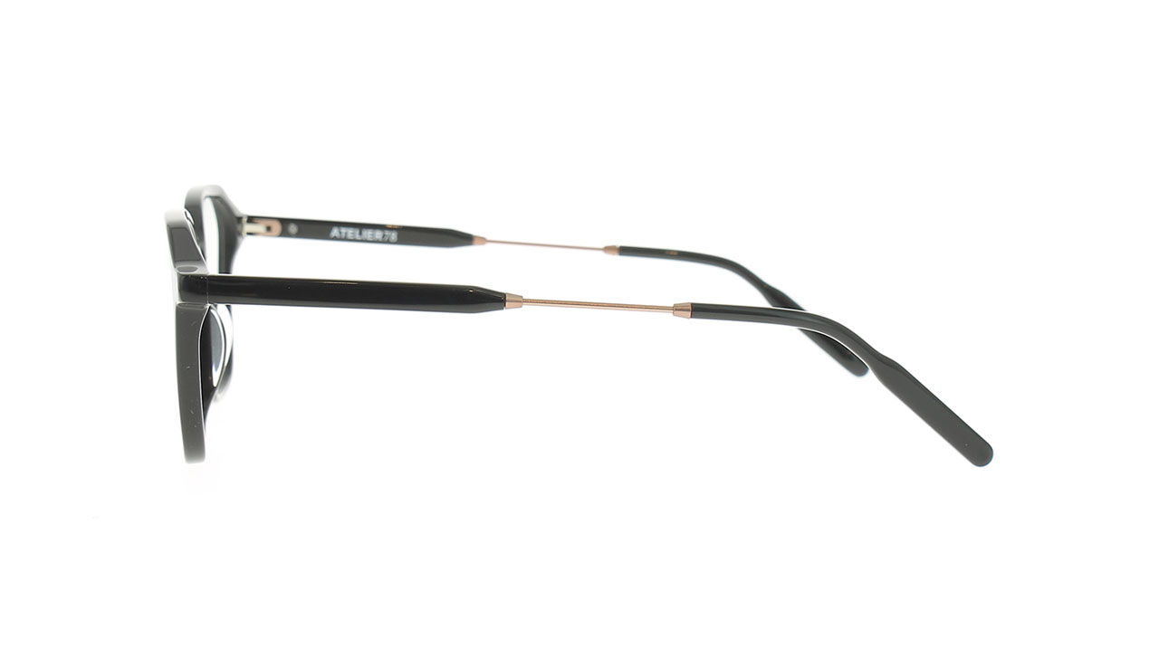 Paire de lunettes de vue Atelier78 Londres couleur noir - Côté droit - Doyle