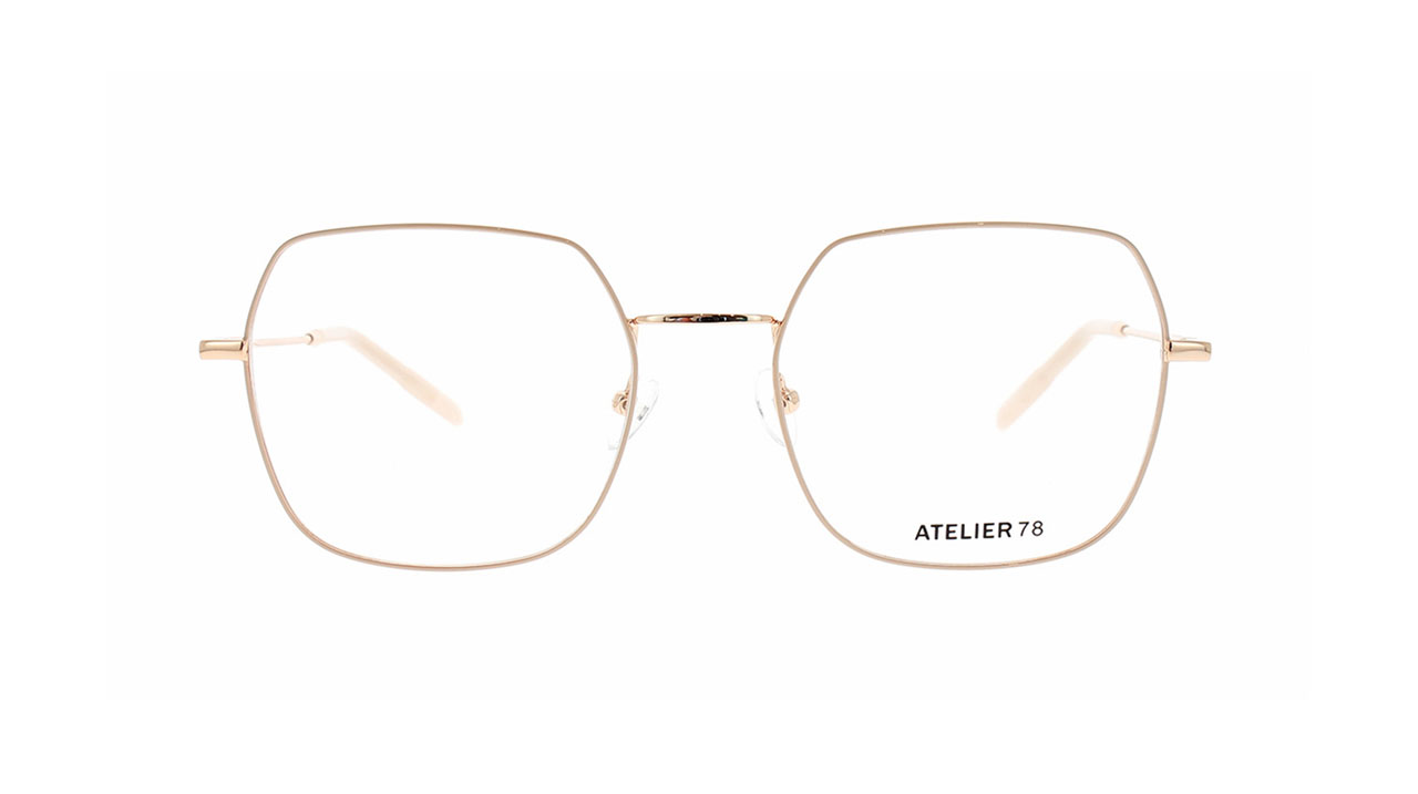 Paire de lunettes de vue Atelier78 Orchid couleur or rose - Doyle