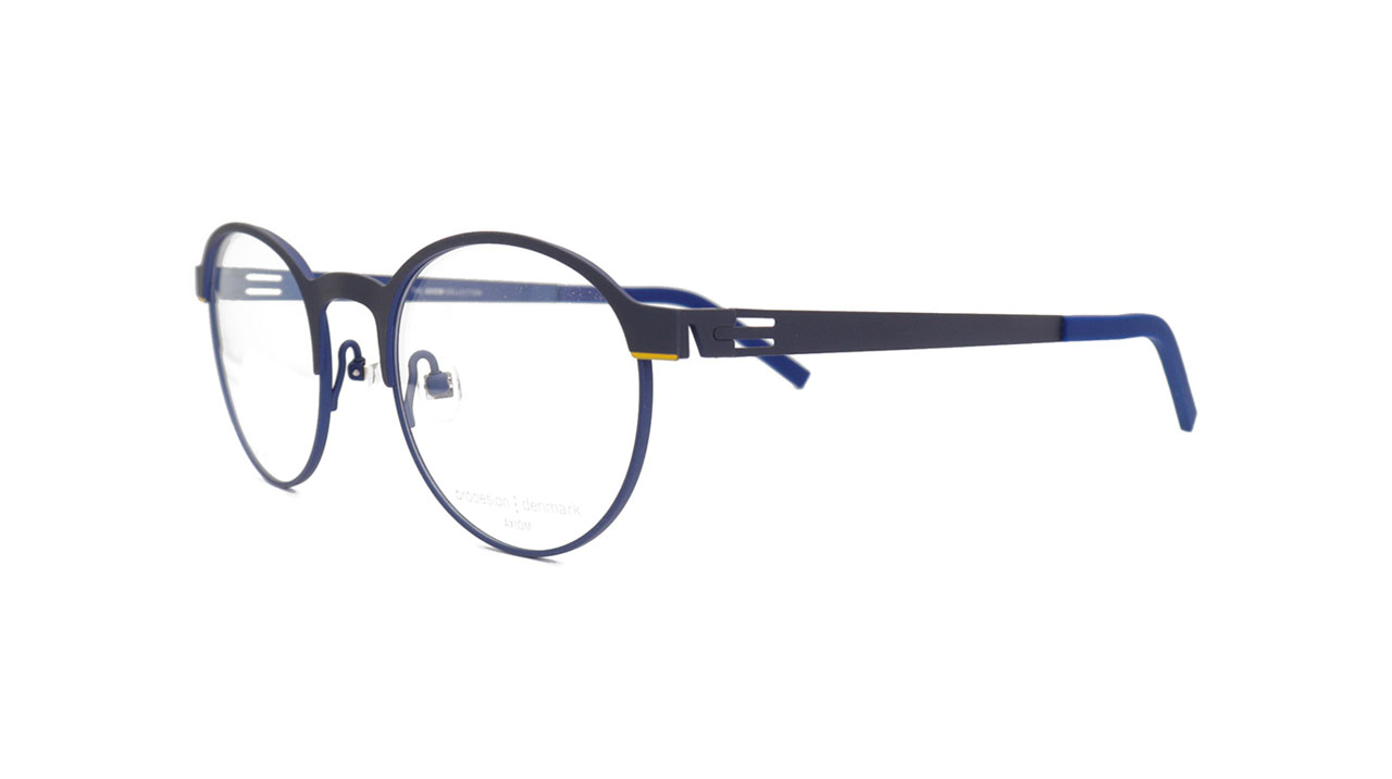 Paire de lunettes de vue Prodesign 6313 couleur marine - Côté à angle - Doyle