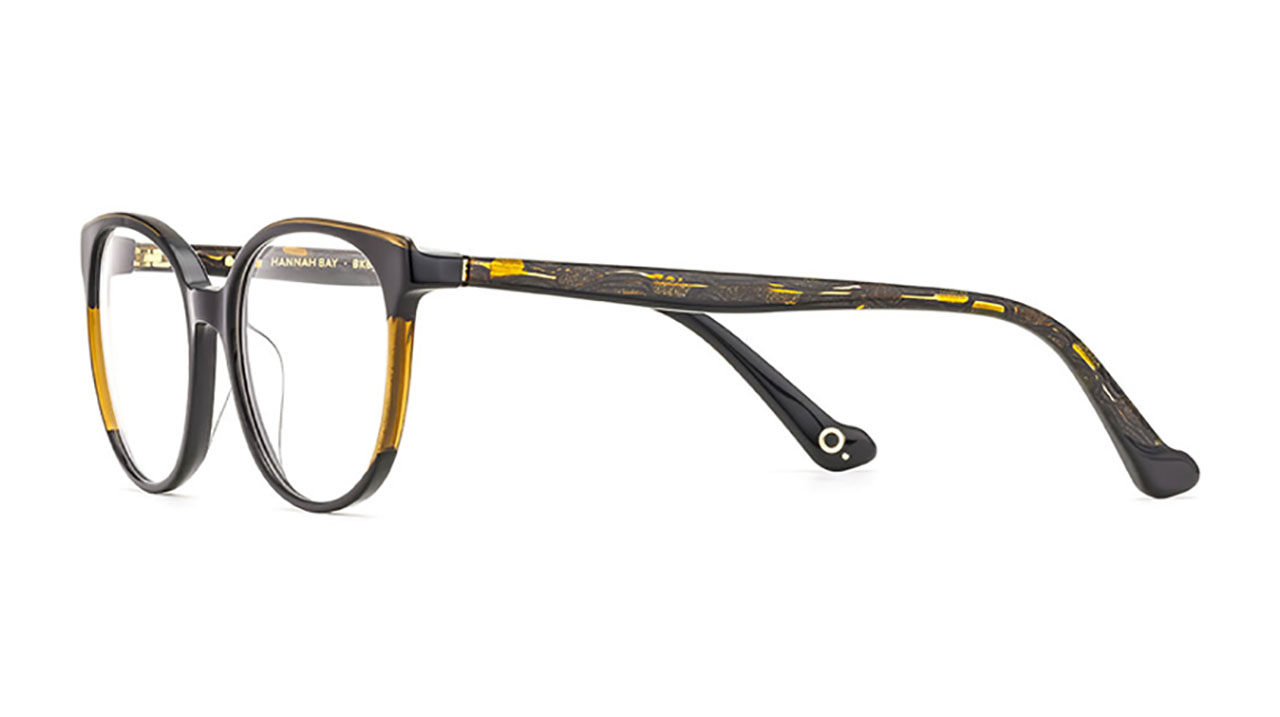 Paire de lunettes de vue Etnia-barcelona Hannah bay couleur noir - Côté à angle - Doyle