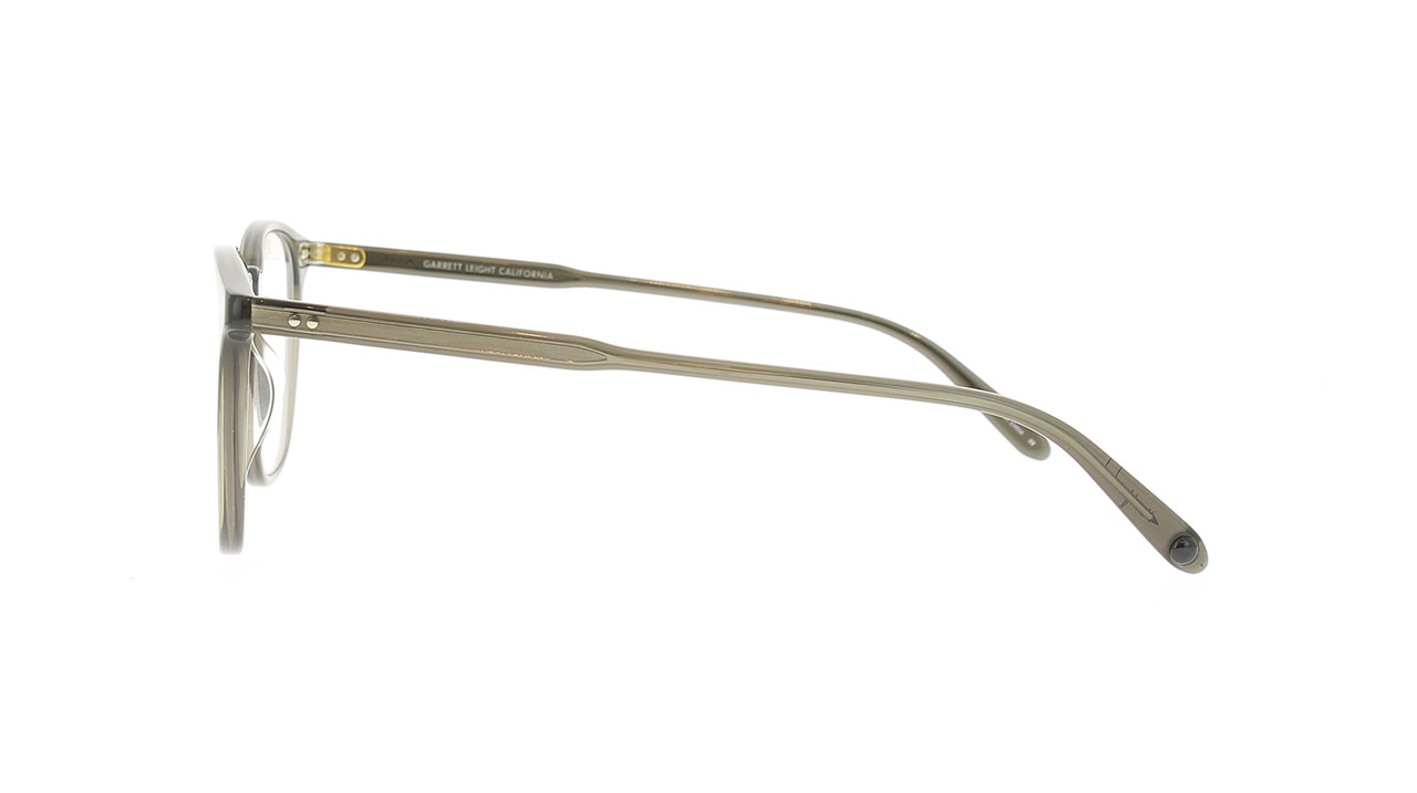 Paire de lunettes de vue Garrett-leight Justice couleur noir - Côté droit - Doyle