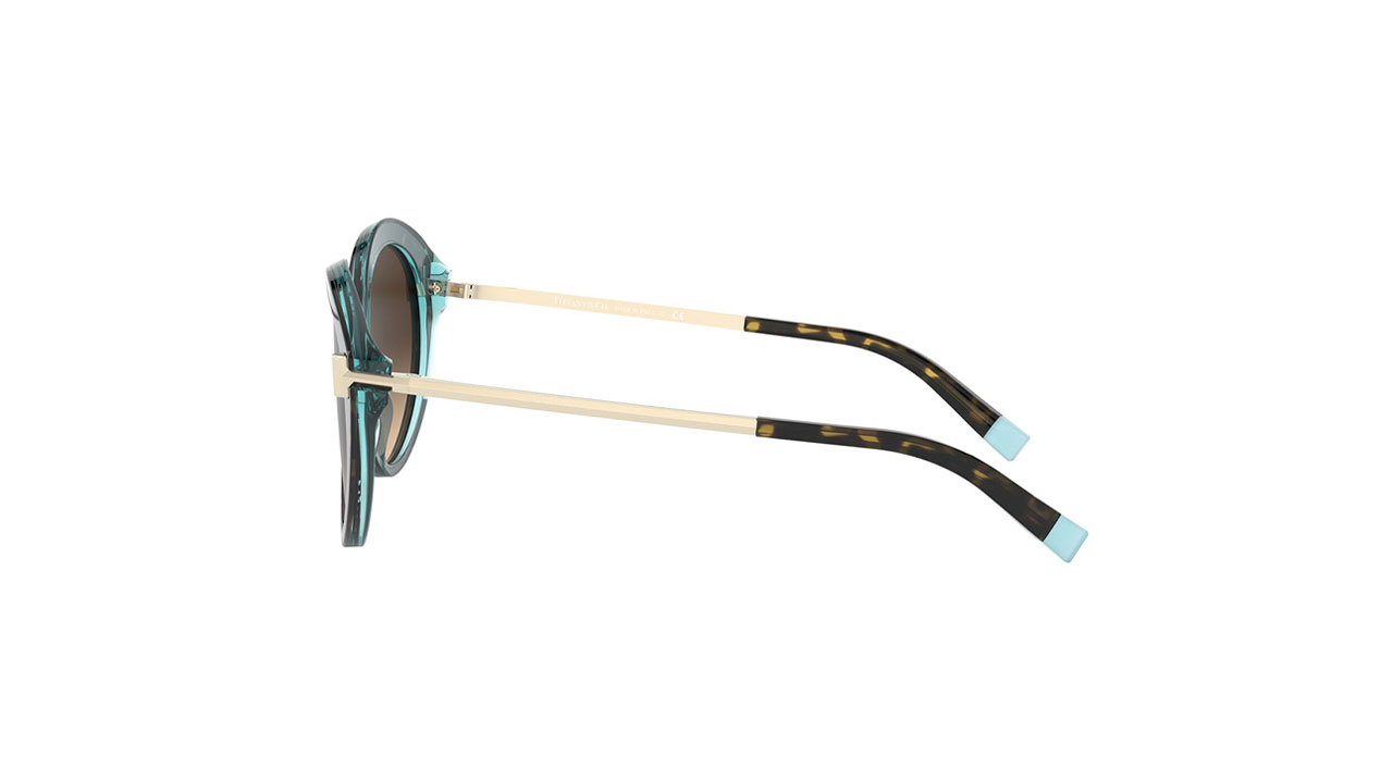 Paire de lunettes de soleil Tiffany Tf4167 /s couleur brun - Côté droit - Doyle