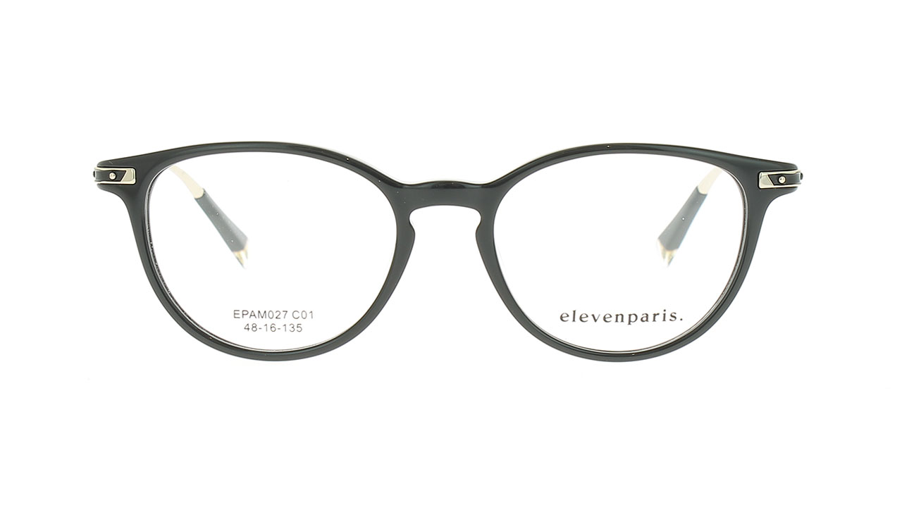 Paire de lunettes de vue Eleven-paris Epam027 couleur noir - Doyle