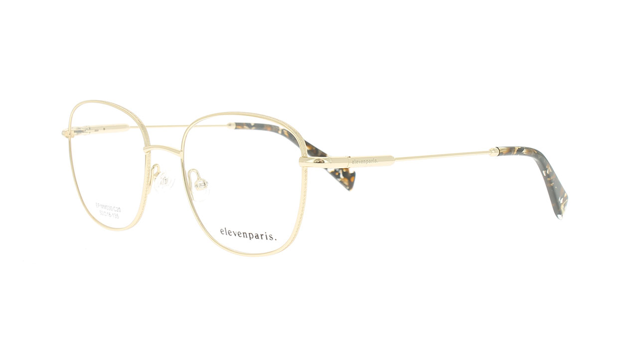 Paire de lunettes de vue Eleven-paris Epmm030 couleur or - Côté à angle - Doyle