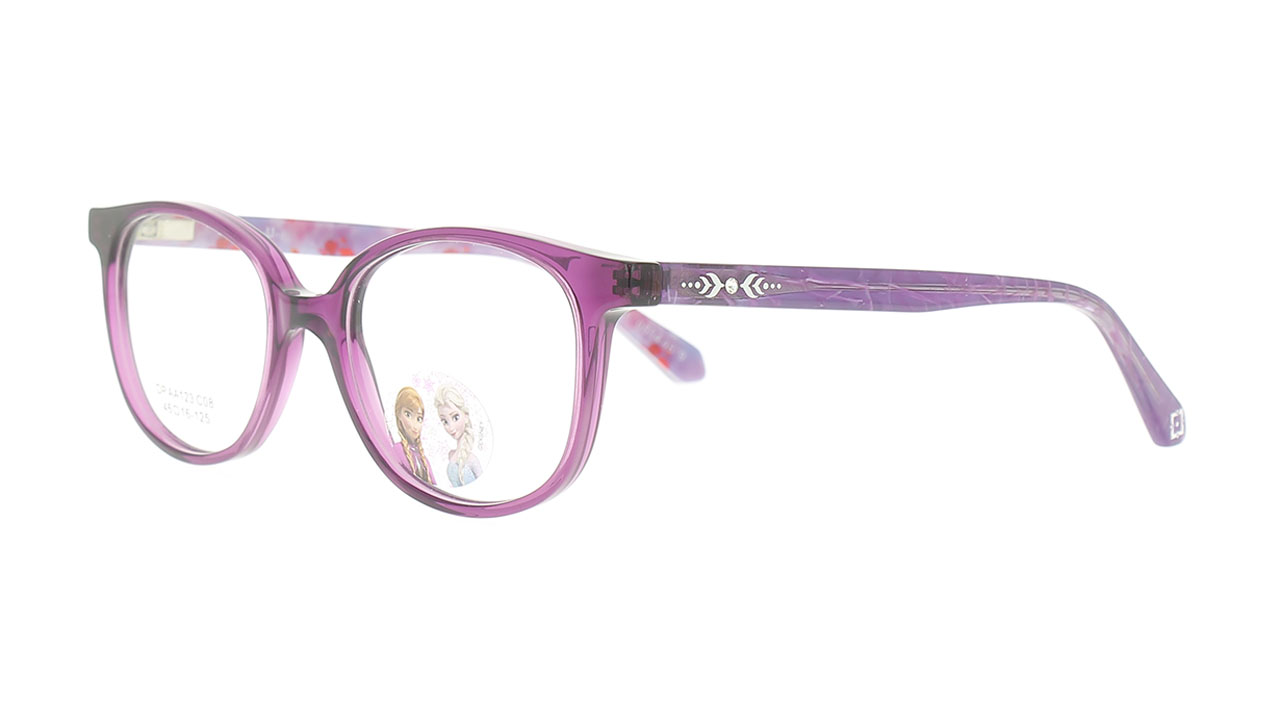 Paire de lunettes de vue Opal-enfant Dpaa123 couleur mauve - Côté à angle - Doyle