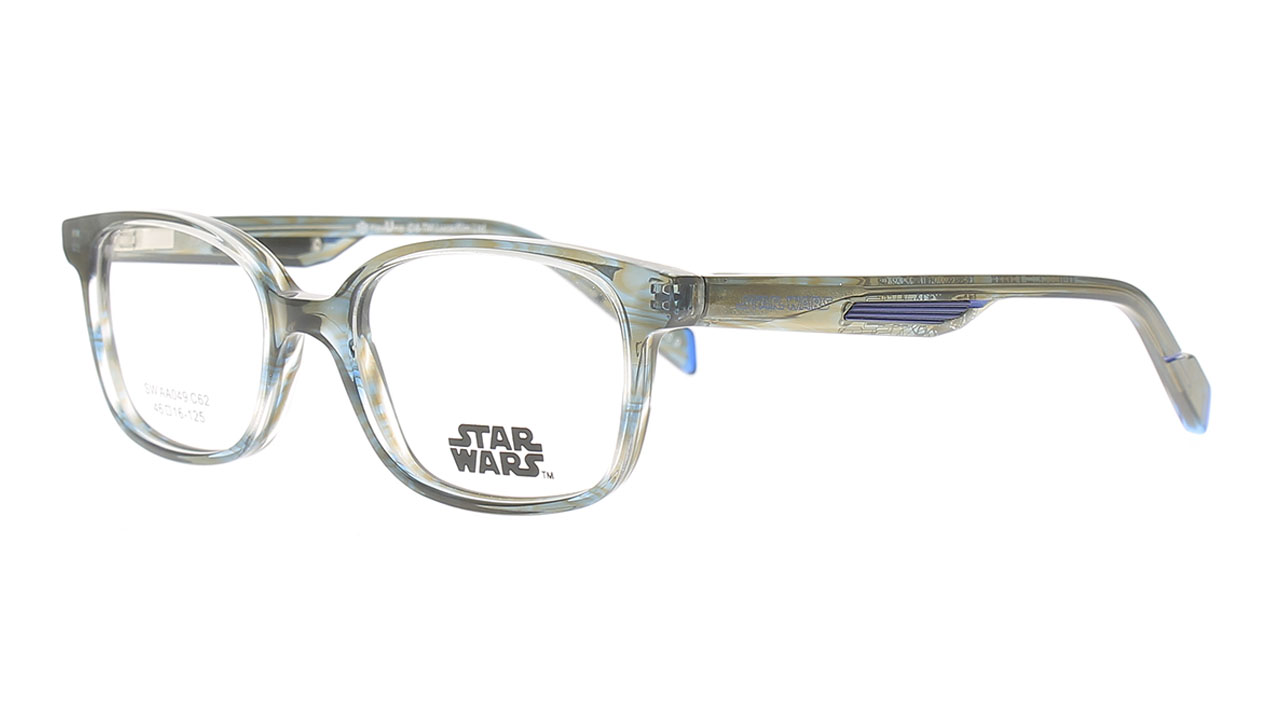 Paire de lunettes de vue Opal-enfant Swaa049 couleur gris - Côté à angle - Doyle
