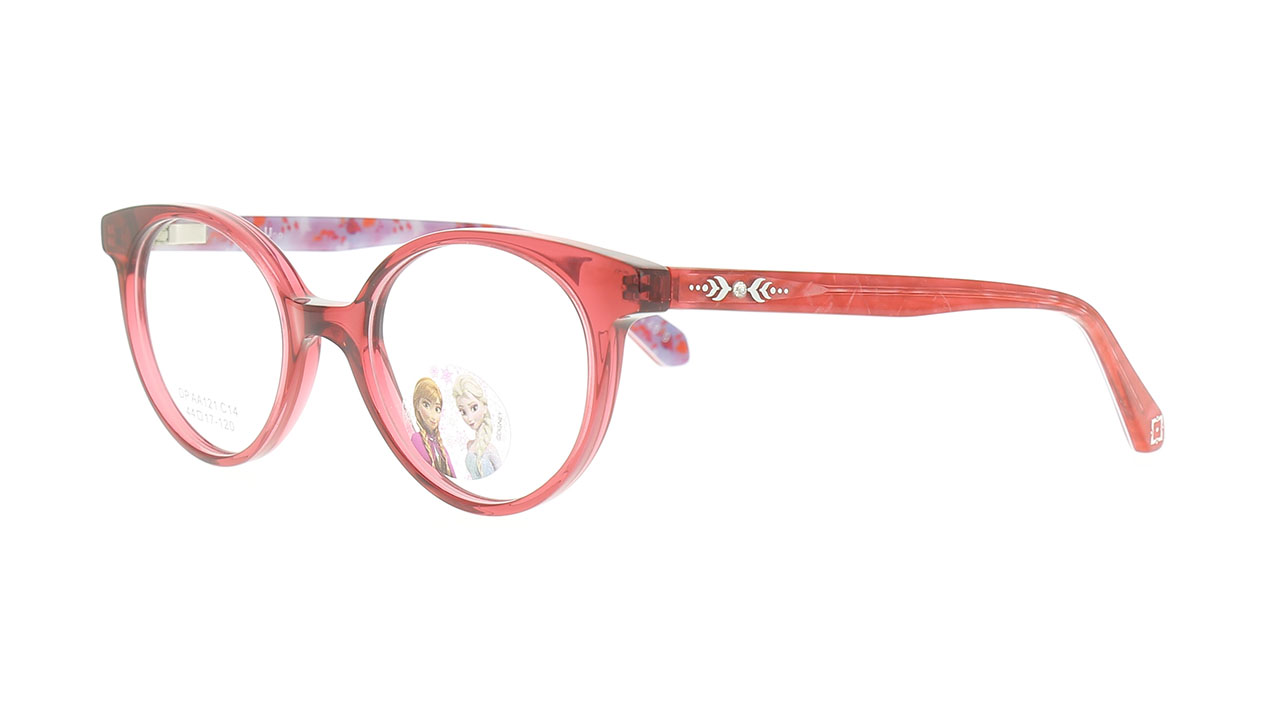 Paire de lunettes de vue Opal-enfant Dpaa121 couleur rouge - Côté à angle - Doyle
