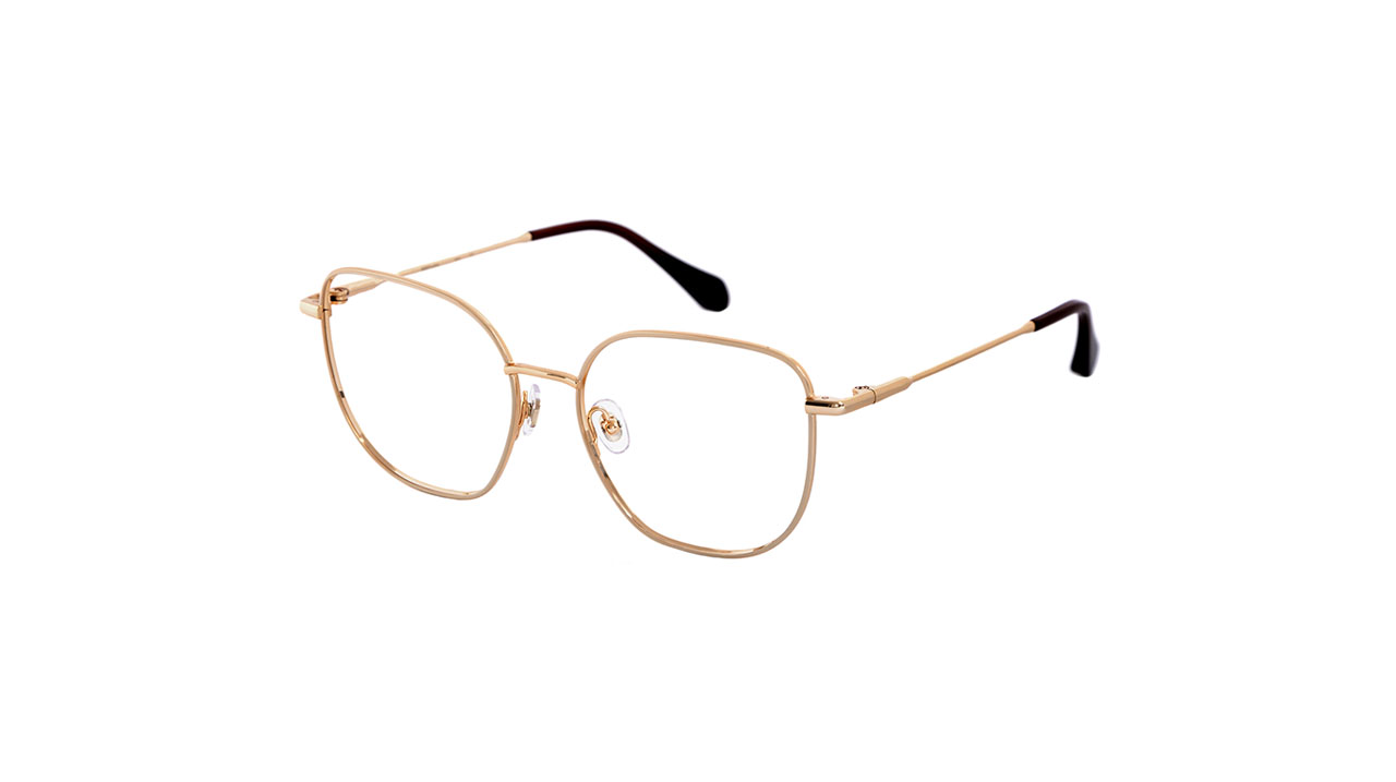Paire de lunettes de vue Gigi-studios Luzia couleur bronze - Côté à angle - Doyle