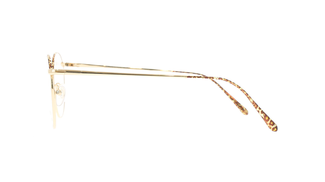Paire de lunettes de vue Berenice Allix couleur or rose - Côté droit - Doyle