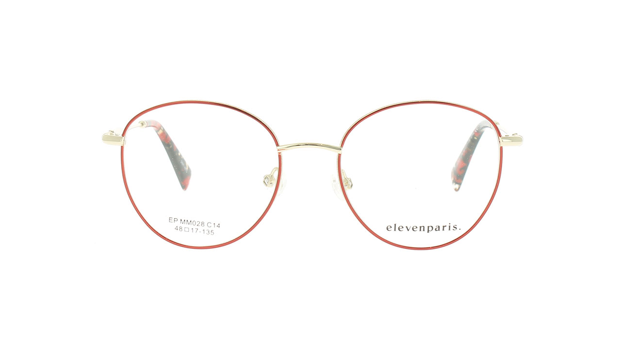 Paire de lunettes de vue Eleven-paris Epmm028 couleur rouge - Doyle