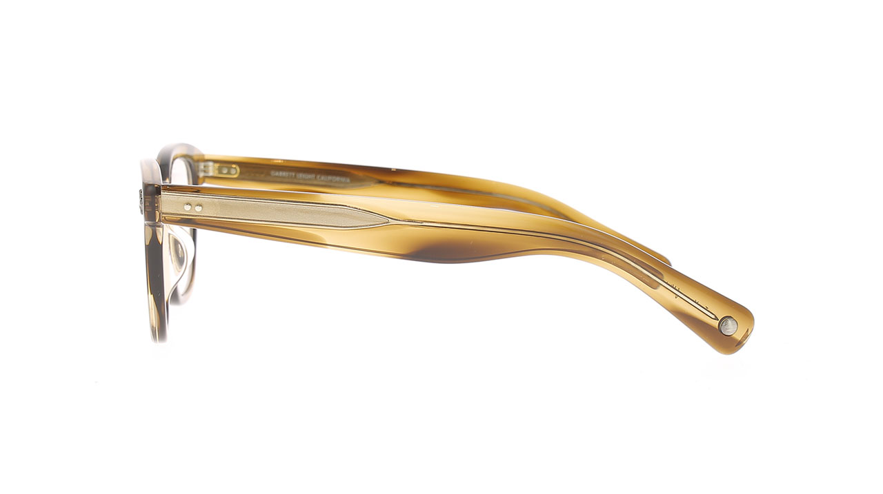 Paire de lunettes de vue Garrett-leight Naples couleur brun - Côté droit - Doyle