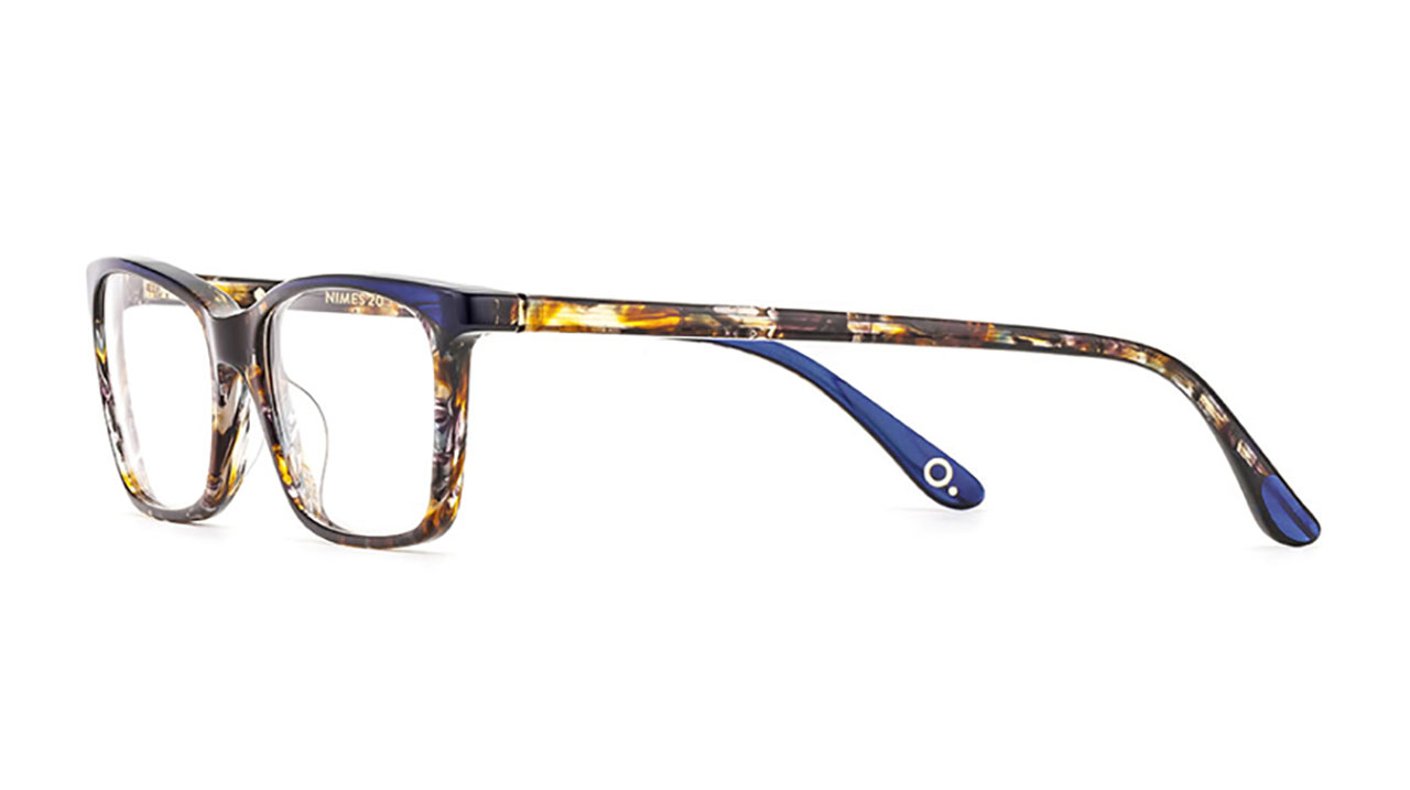 Paire de lunettes de vue Etnia-barcelona Nimes 20 couleur brun - Côté à angle - Doyle