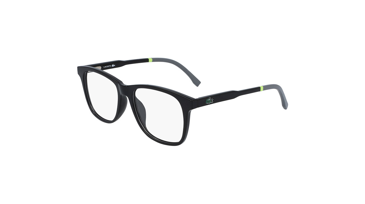Paire de lunettes de vue Lacoste L3635 couleur noir - Côté à angle - Doyle