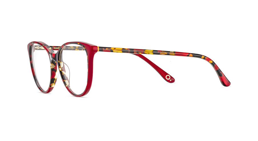 Paire de lunettes de vue Etnia-barcelona Marie.p couleur rouge - Côté à angle - Doyle