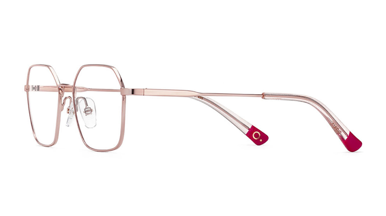 Paire de lunettes de vue Etnia-barcelona Yuki couleur or rose - Côté à angle - Doyle