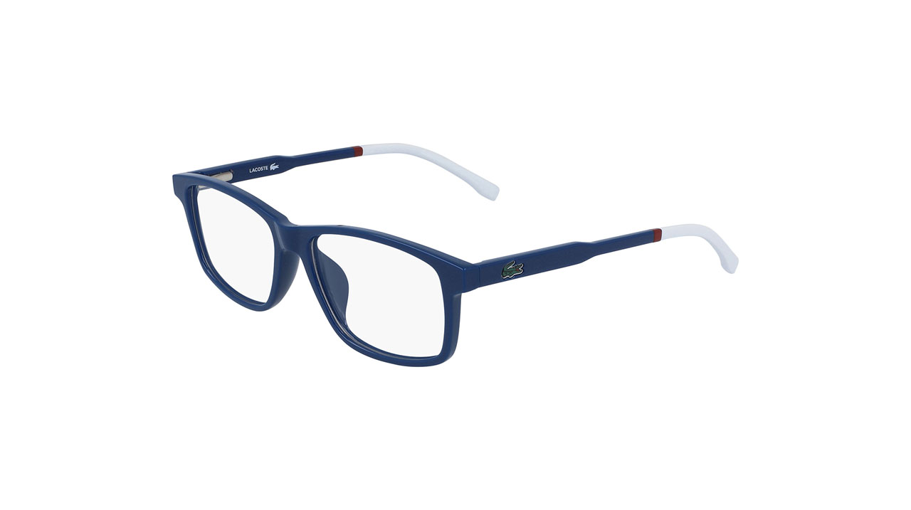 Paire de lunettes de vue Lacoste L3637 couleur marine - Côté à angle - Doyle