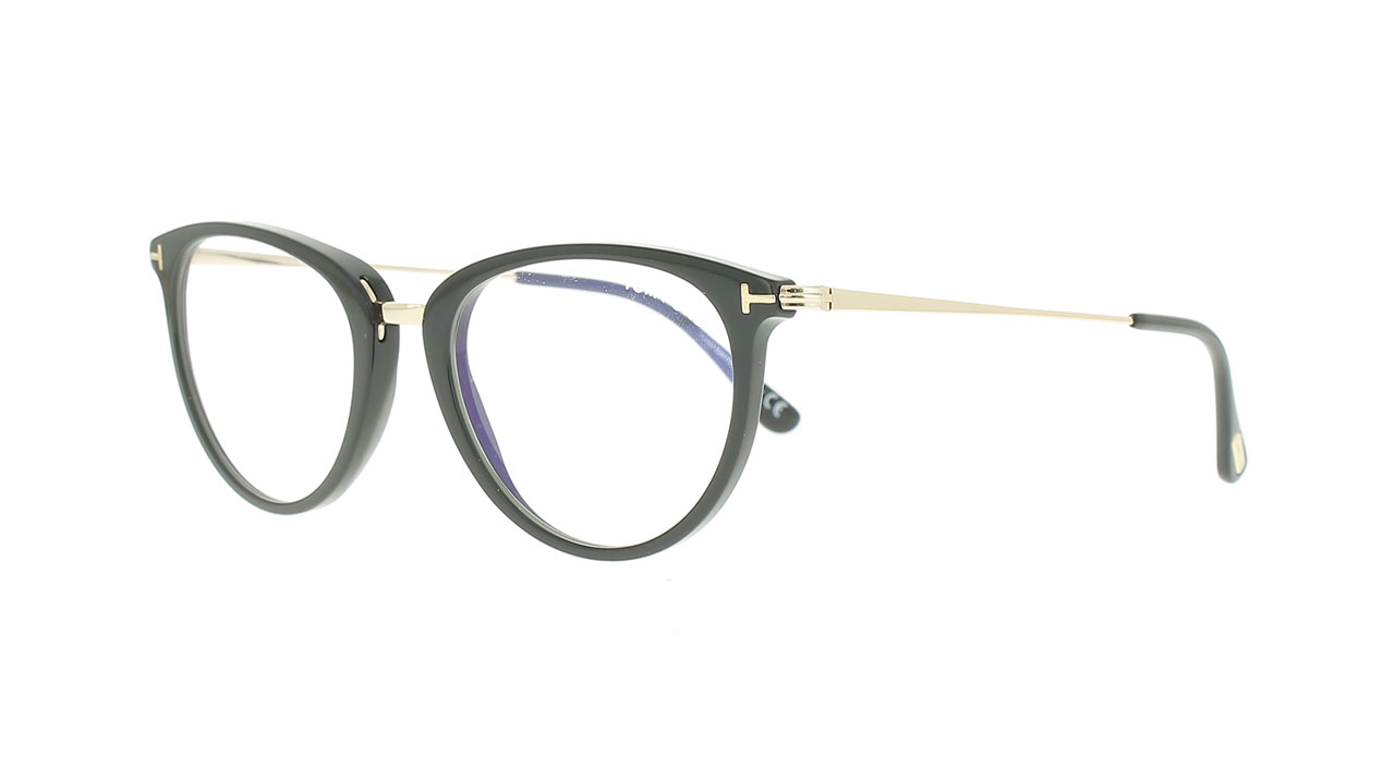 Paire de lunettes de vue Tom-ford Tf5640-b couleur noir - Côté à angle - Doyle