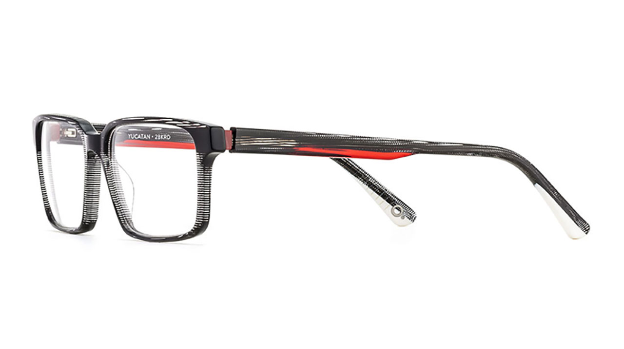 Paire de lunettes de vue Etnia-barcelona Yucatan couleur gris - Côté à angle - Doyle