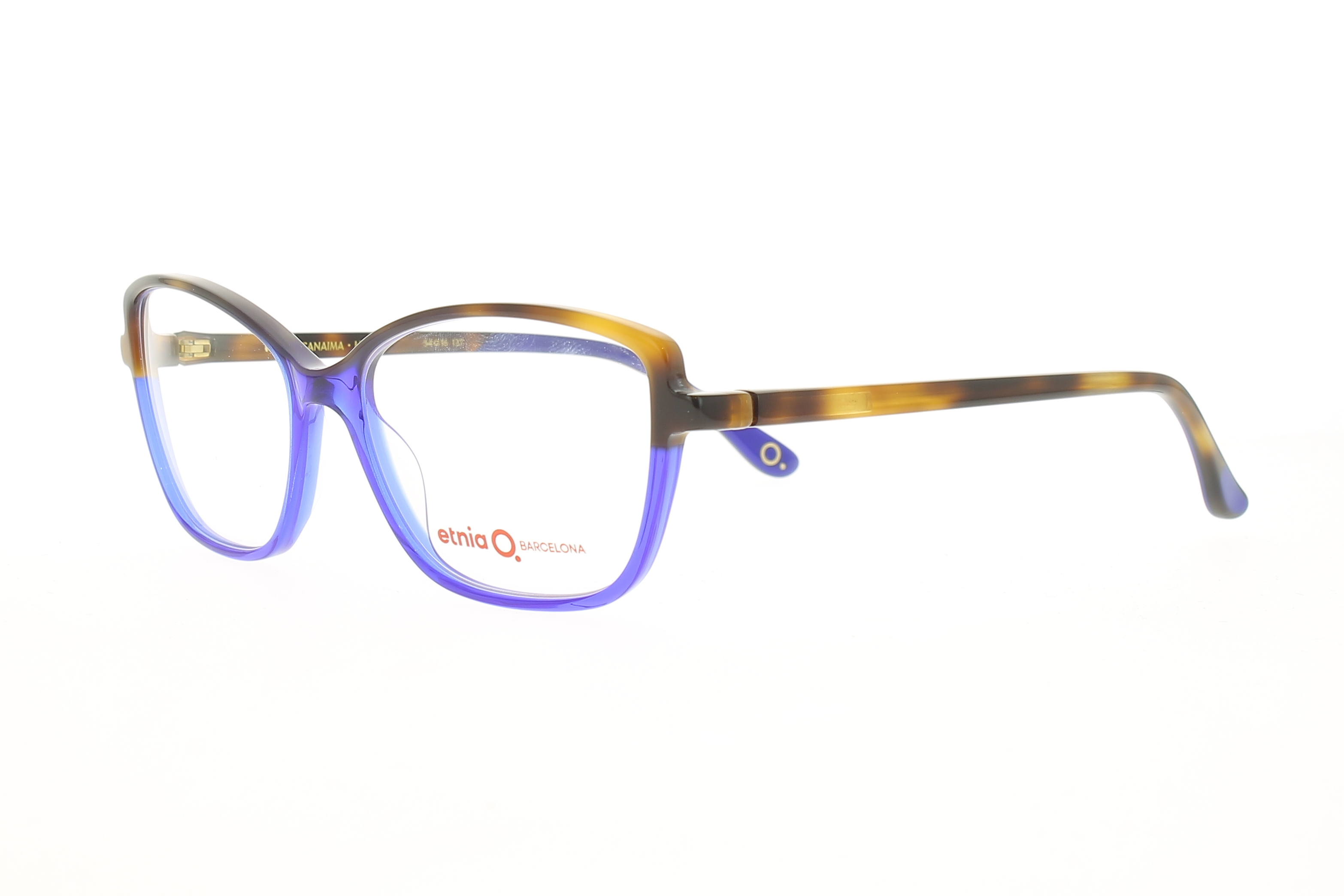 Paire de lunettes de vue Etnia-barcelona Canaima couleur mauve - Côté à angle - Doyle